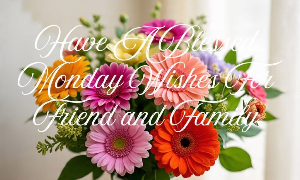 Have A Blessed Monday Wishes For Friend and Family
