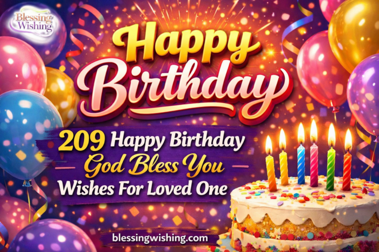 209 Happy Birthday God Bless You​ Wishes For Loved one