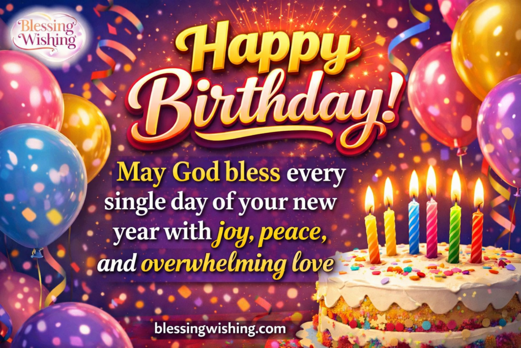 209 Happy Birthday God Bless You Wishes For Loved one
