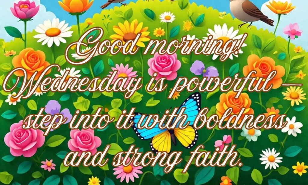 Good morning! Wednesday is powerful — step into it with boldness and strong faith.