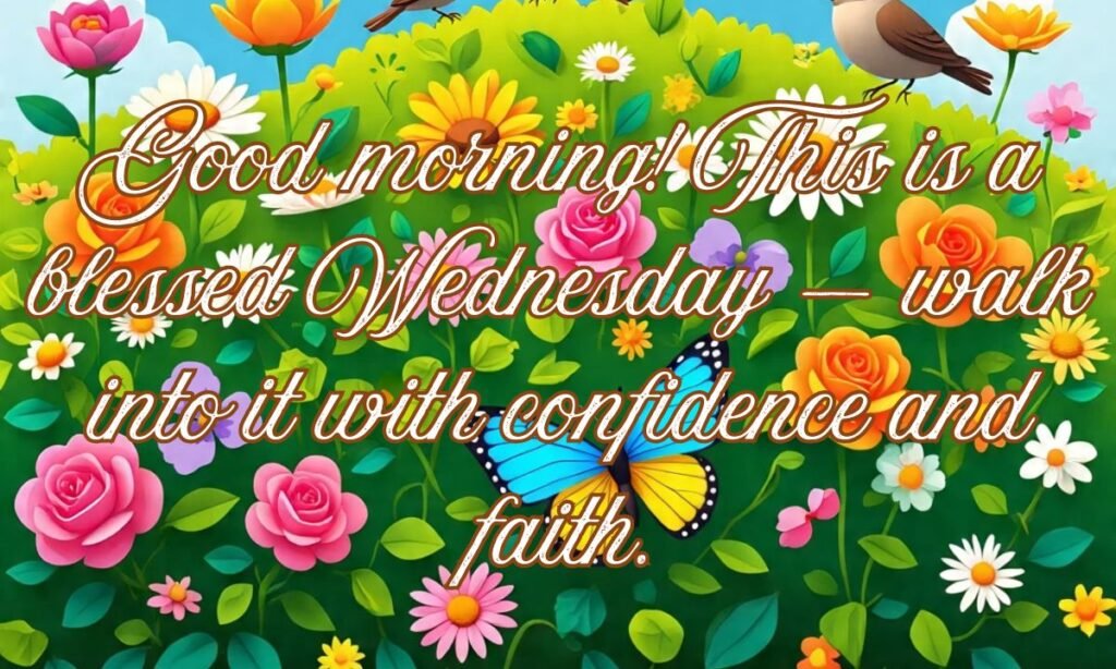 Good morning! This is a blessed Wednesday — walk into it with confidence and faith.