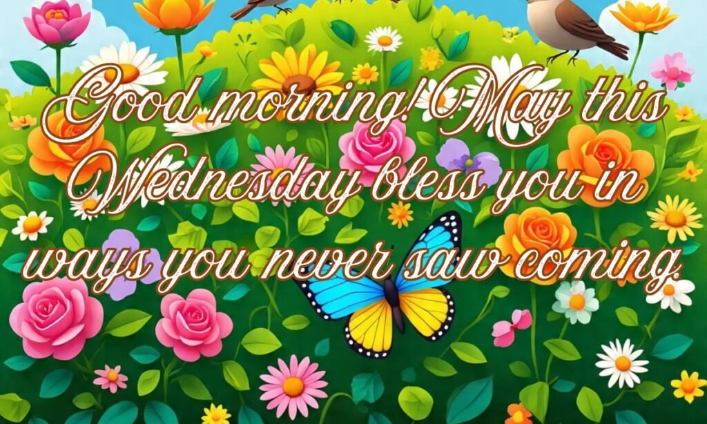 Good morning! May this Wednesday bless you in ways you never saw coming.