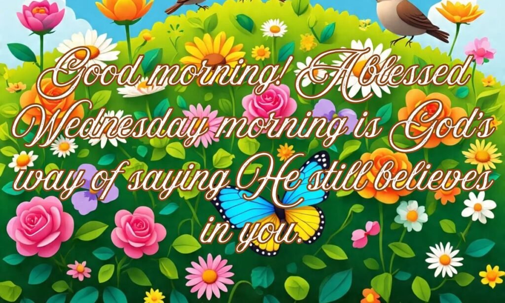 Good morning! A blessed Wednesday morning is God's way of saying He still believes in you.