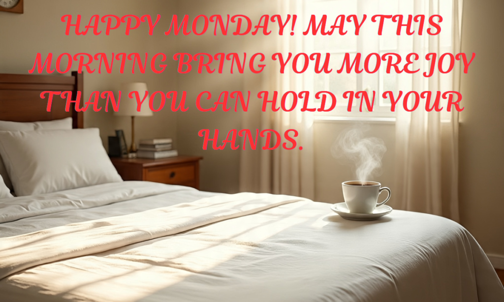Happy Monday! May this morning bring you more joy than you can hold in your hands.
