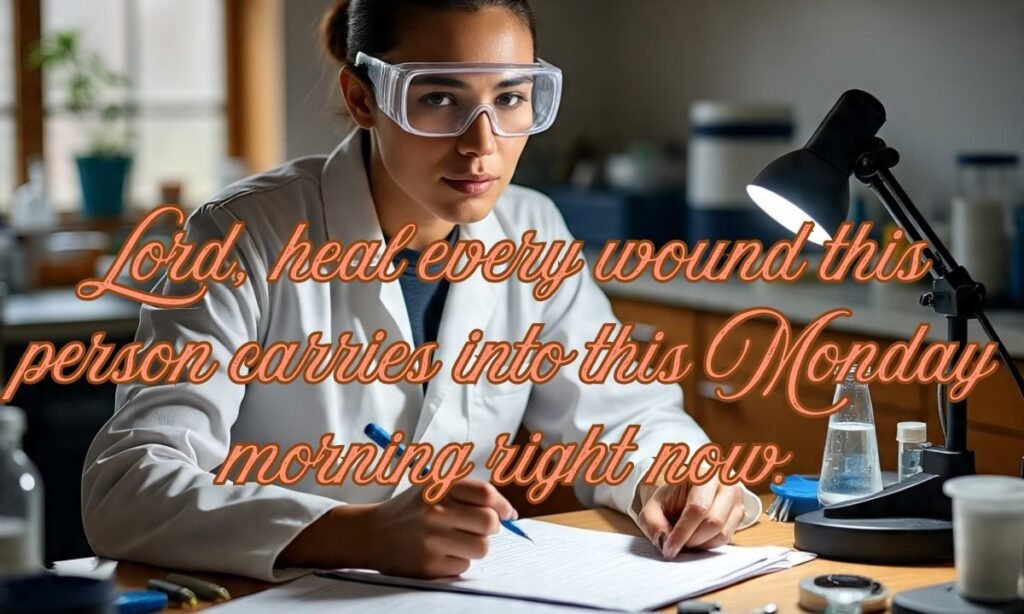 Lord, heal every wound this person carries into this Monday morning right now.