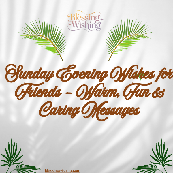 Sunday Evening Quotes & Blessings – Relax, Reflect & Welcome a Peaceful New Week