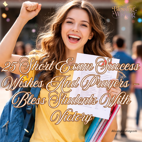 25 Short Exam Success Wishes And Prayers – Bless Students With Victory