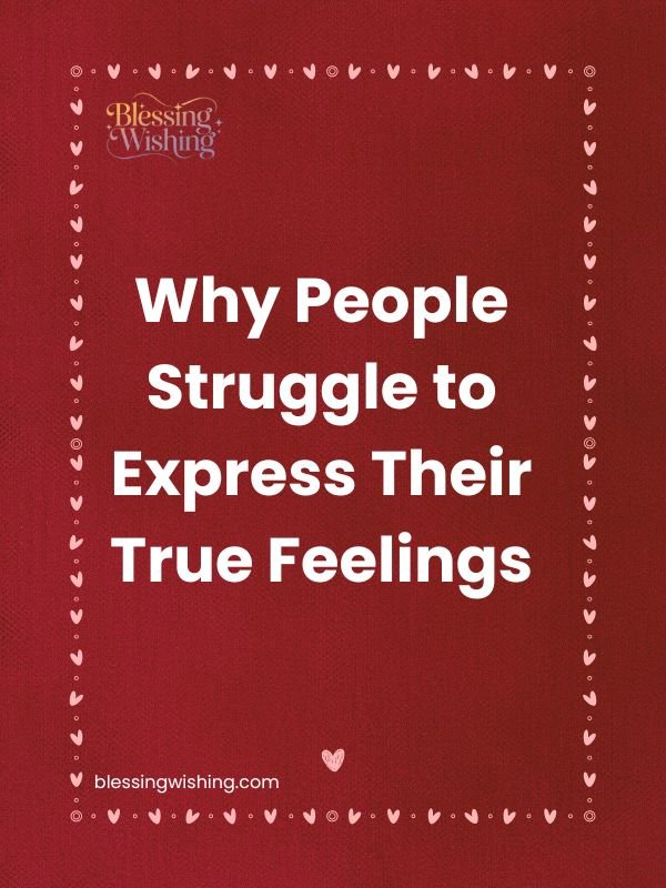 Why People Struggle to Express Their True Feelings