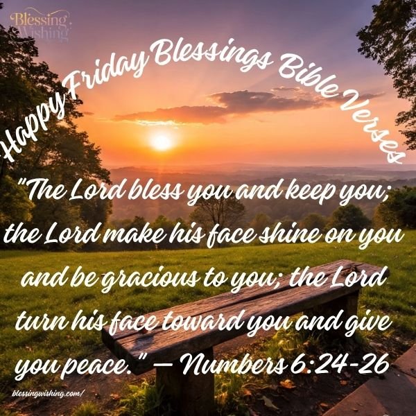 Happy Friday Blessings Bible Verses