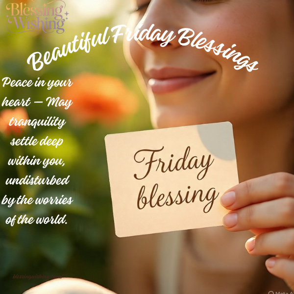 Beautiful Friday Blessings