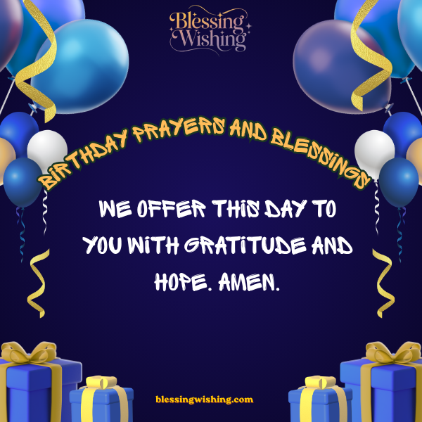 Birthday Prayers and Blessings