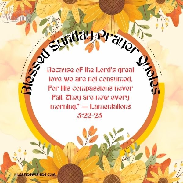 Blessed Sunday Prayer Quotes