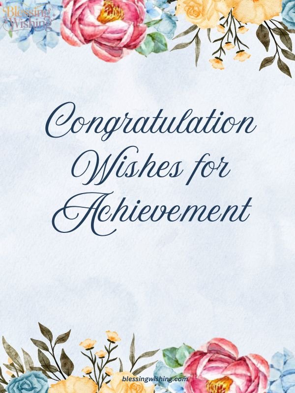 Congratulation Wishes for Achievement