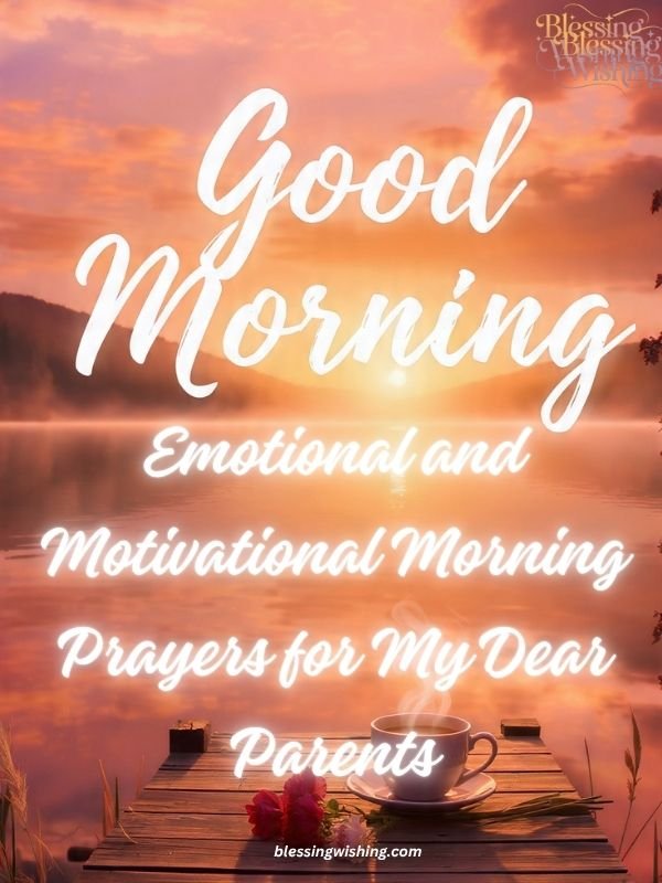Emotional and Motivational Morning Prayers for My Dear Parents