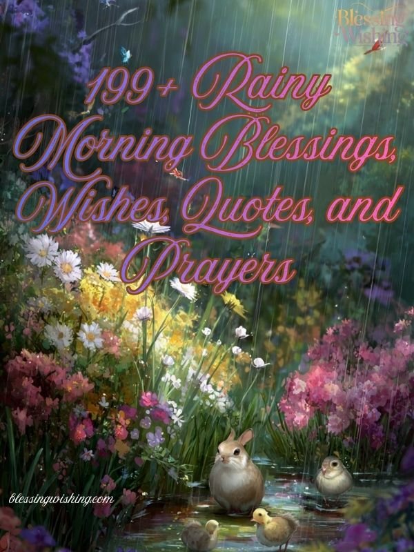 199+ Rainy Morning Blessings, Wishes, Quotes, and Prayers