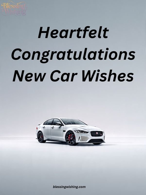 Heartfelt Congratulations New Car Wishes