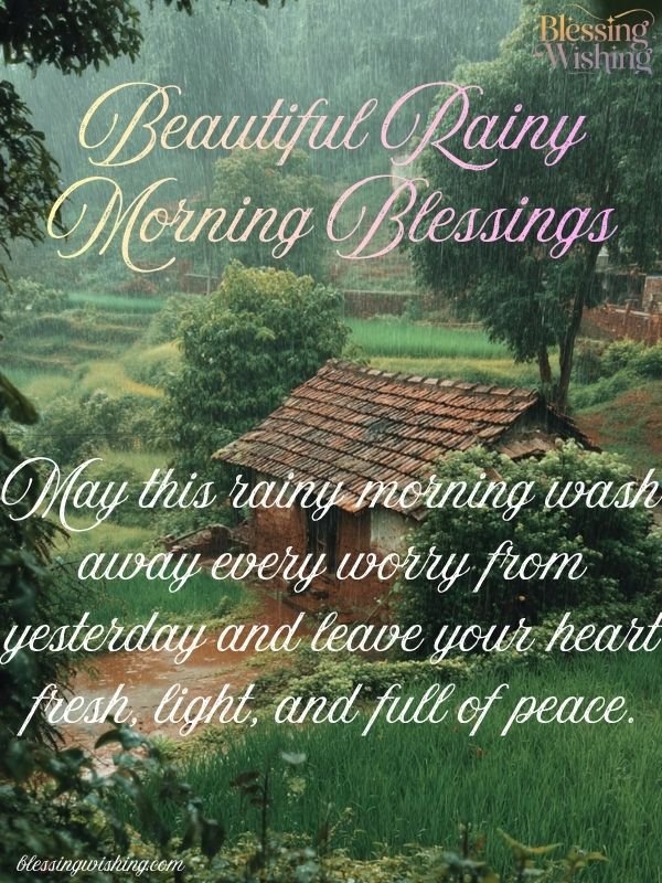 Beautiful Rainy Morning Blessings
