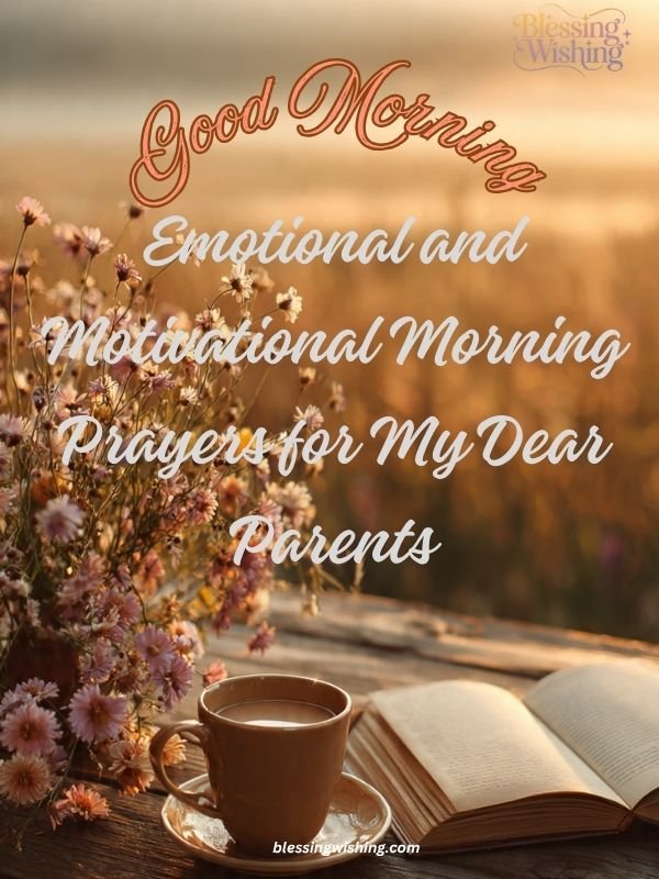 Emotional and Motivational Morning Prayers for My Dear Parents