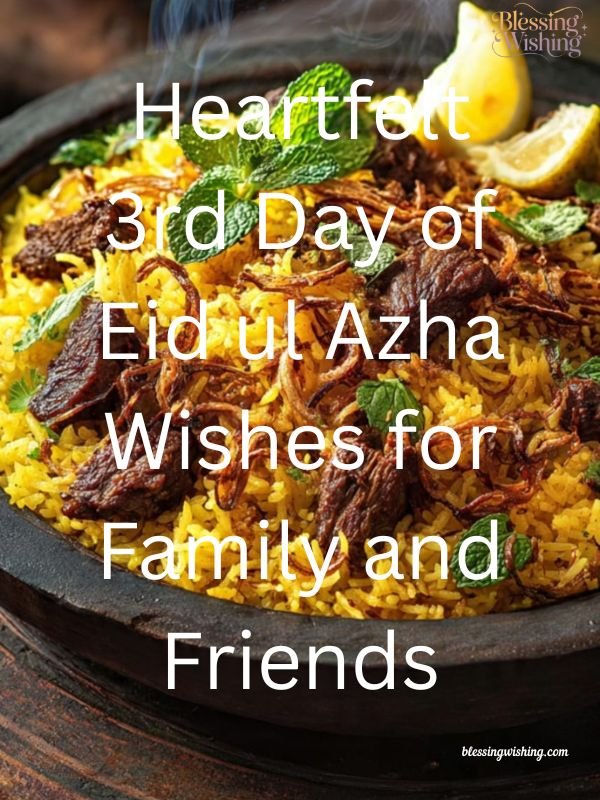Heartfelt 3rd Day of Eid ul Azha Wishes for Family and Friends