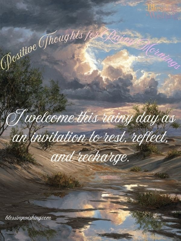 Positive Thoughts for Rainy Mornings