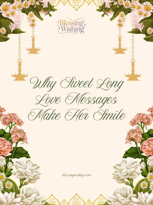 Why Sweet Long Love Messages Make Her Smile