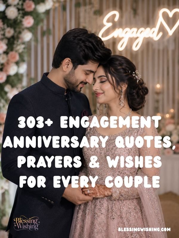 303+ Engagement Anniversary Quotes, Prayers & Wishes for Every Couple