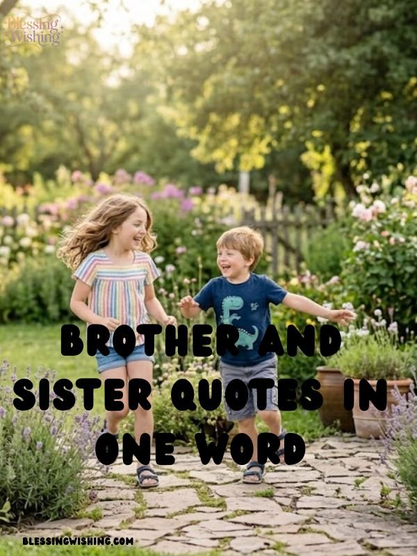 Brother and Sister Quotes in One Word