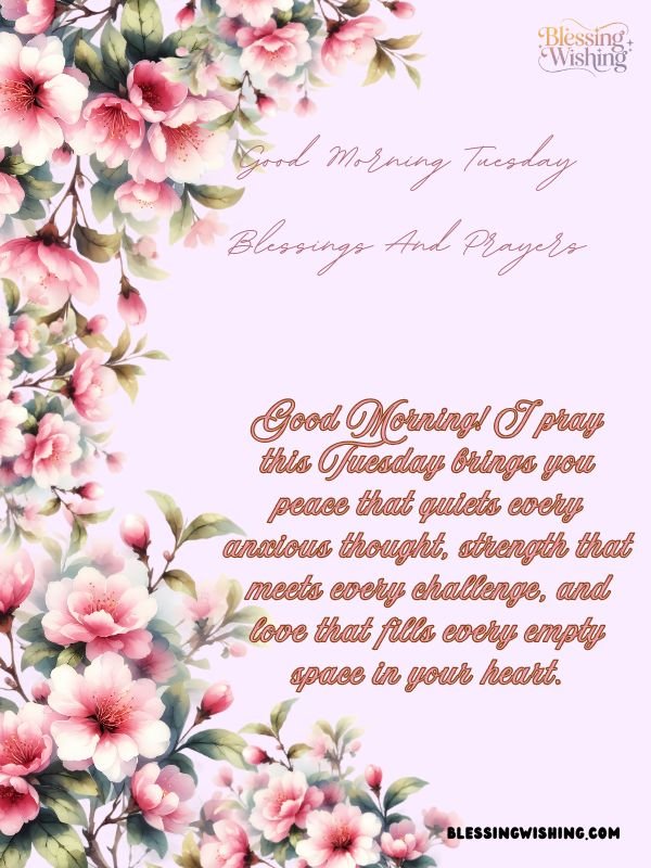 Good Morning Tuesday Blessings And Prayers