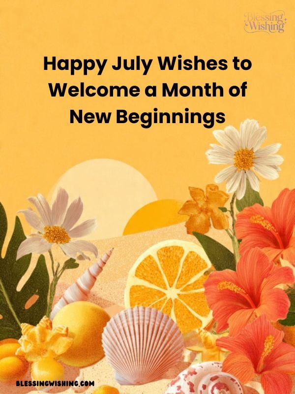 Happy July Wishes to Welcome a Month of New Beginnings