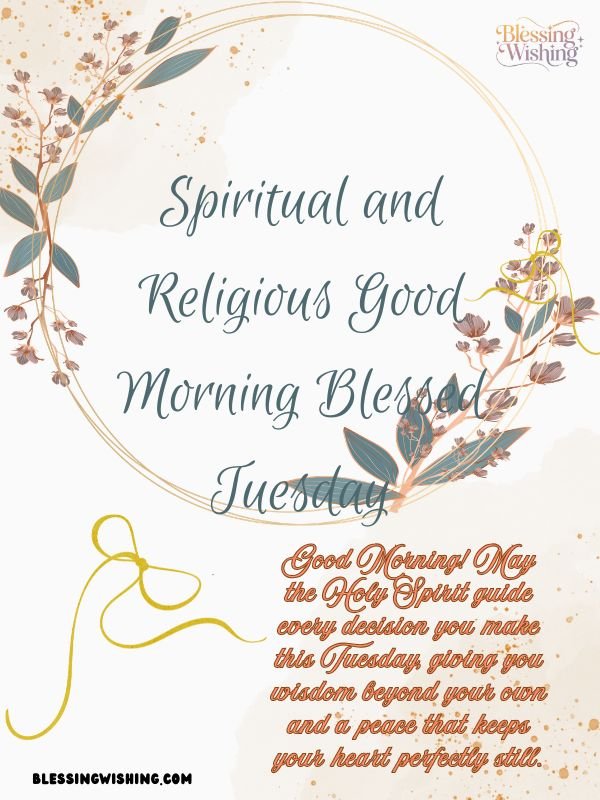 Spiritual and Religious Good Morning Blessed Tuesday