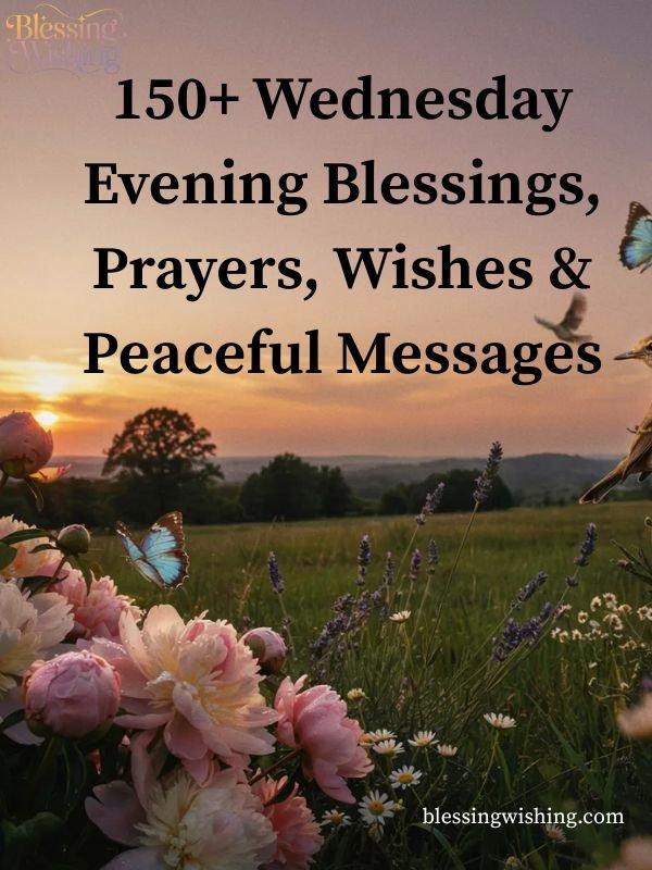 150+ Wednesday Evening Blessings, Prayers, Wishes & Peaceful Messages