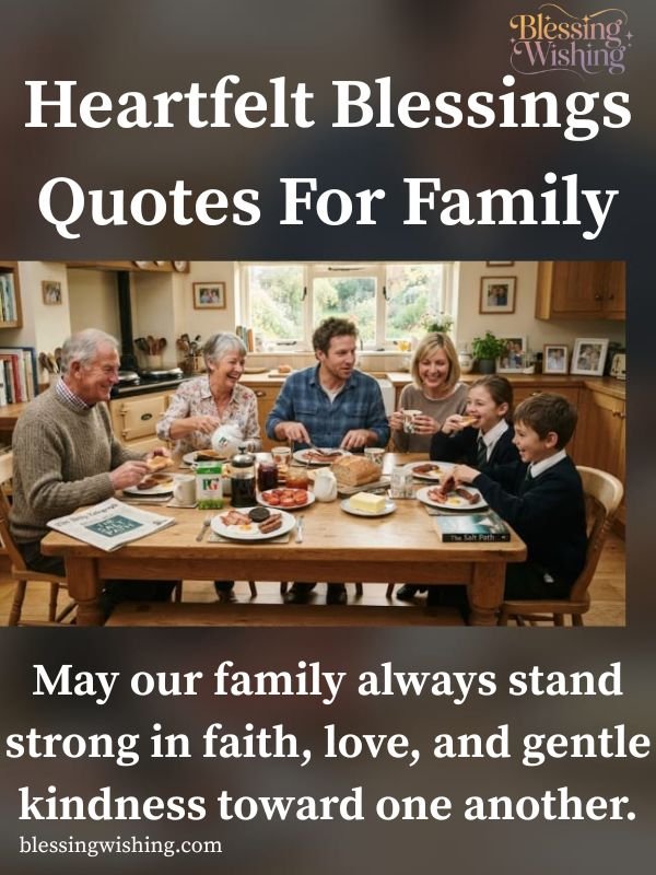 Heartfelt Blessings Quotes For Family