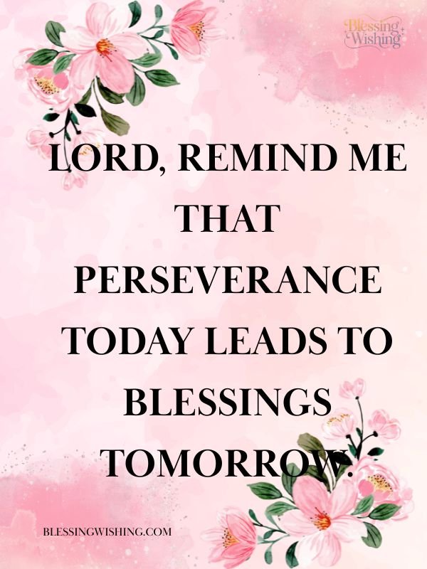 Prayer for Endurance and Perseverance